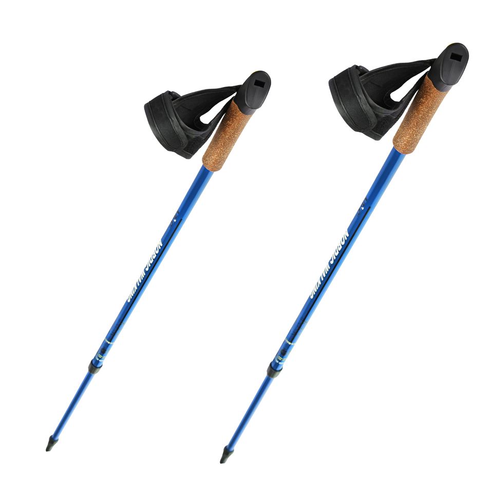 Baston treking nordic (set) NW607 Blue Nils 87-135 cm — 1