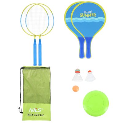 Palete joc-badminton 3 in 1 cu geantă NRZ053 NILS
