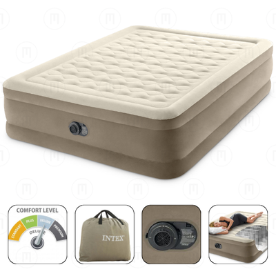 Saltea/Pat gonfl.  152x203x46 cm cu pompa 220V, max 272 kg 64428