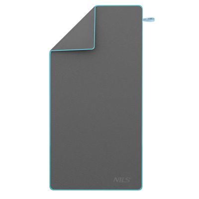 Полотенце спортивное 200*90 cm NILS NCR13 DARK GRAY MICROFIBRE