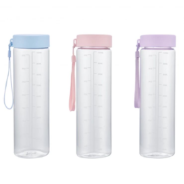 Бутылка для воды с широким горлом и ремешком, 1000ml 247-2 — 1