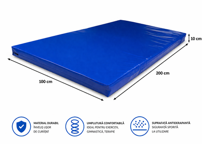 Saltea Gimnastica (200*100*10 cm 28 kg/m3 ) MAT Profi PVC