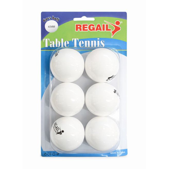 Minge tenis de masa (6 buc) REGAIL alba 990115 — 1