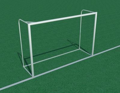Porți Fotbal 3x2 m Profil Rotund (80 mm) Aluminiu