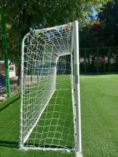 Porți Fotbal 5x2 m Profil Rotund (60 mm) Oțel