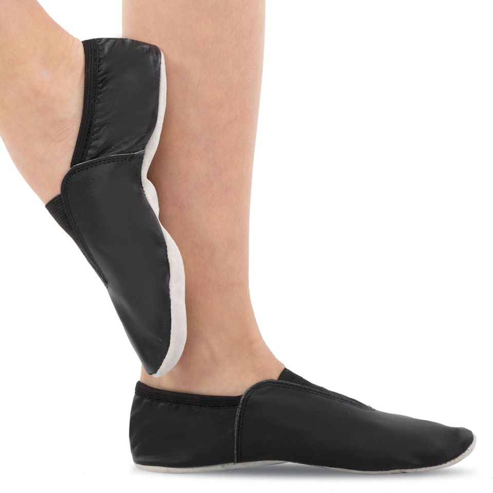 Balerini HARD TOUCH OB-4700 de dans și gimnastică din piele, 27-43, negru — 1