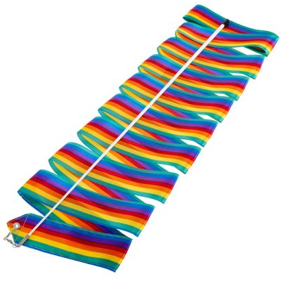 Panglică FIG C-2850 (l=6m) pentru gimnastică cu stick, multicoloră.