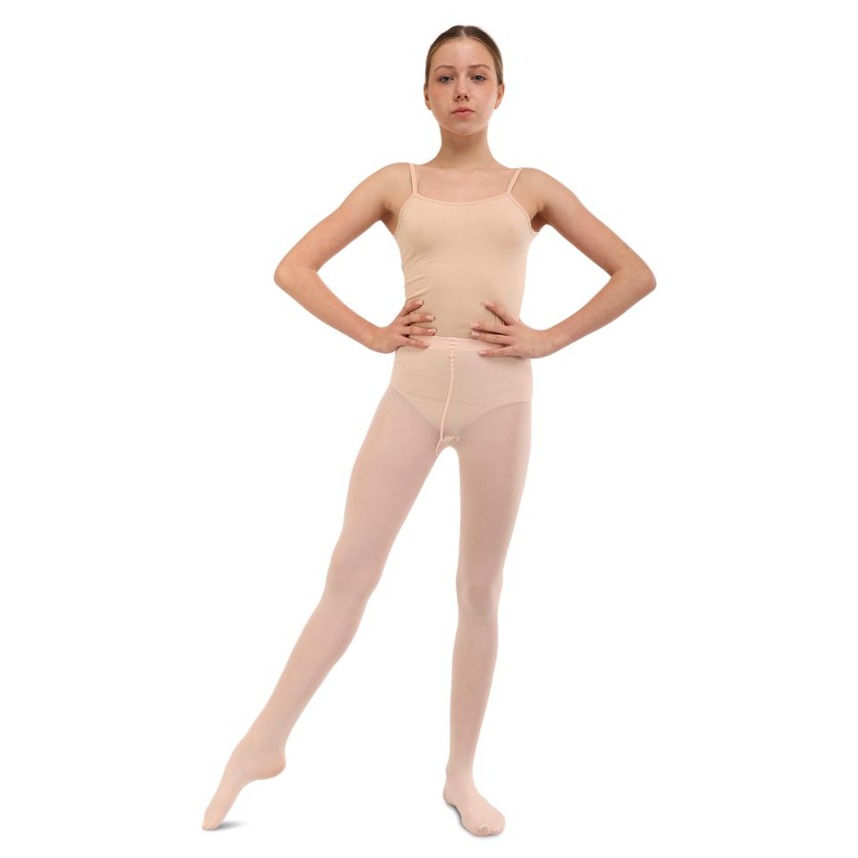 Colanți Ballet CO-3587 p/u gimnastică de balet, l=110-165 cm, culoare roz-nud. — 1