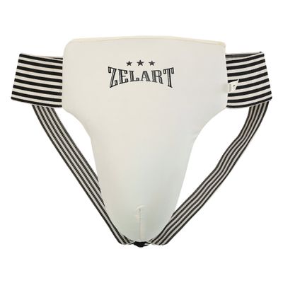 Protectie inghinala Scoica (de la 16 ani) Zelart ZB-10034, XL, alb.