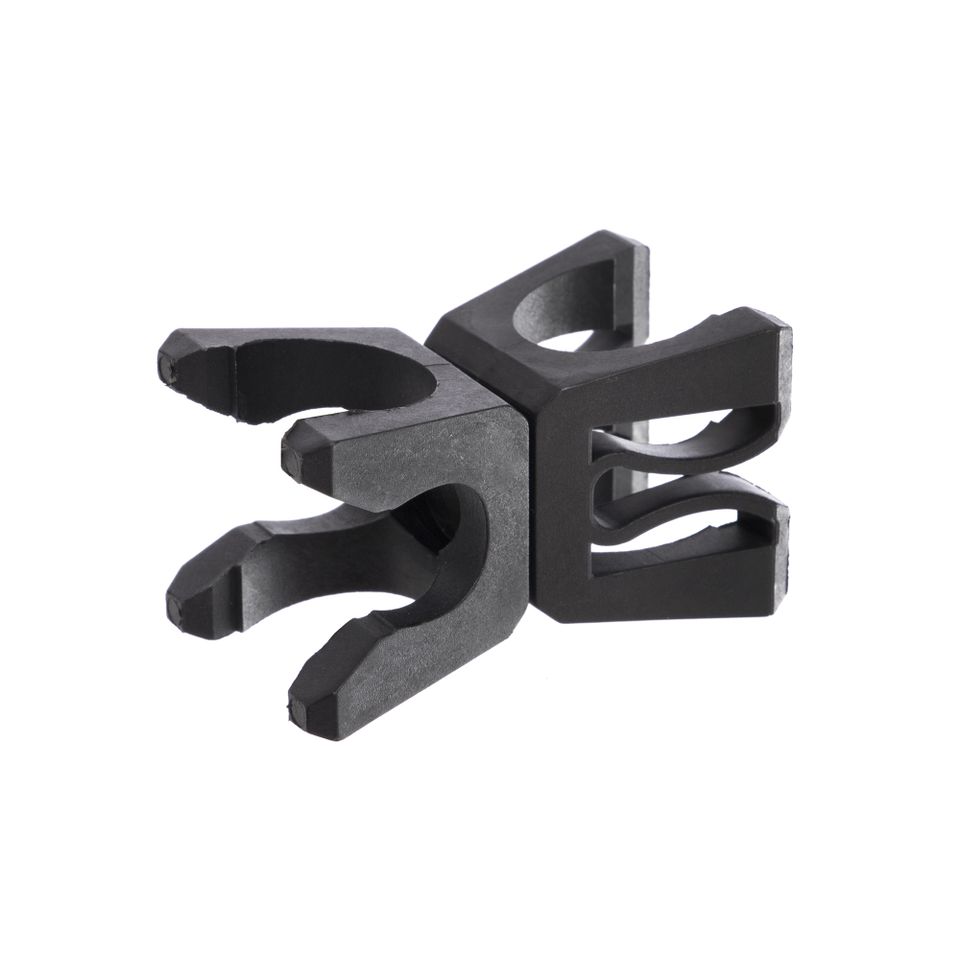 Clemă de blocare C-4599 pentru atașarea unui baston de gimnastică, ø2,5 cm, neagră — 1
