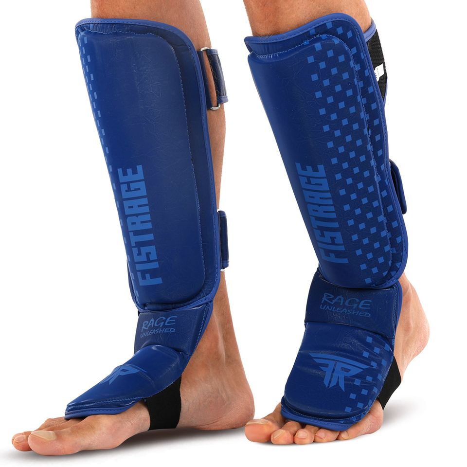 Защита голени и стопы FISTRAGE VL-5129 MMA, Kickboxing, кожа, S-L. — 1