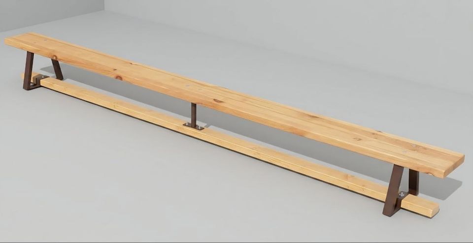 Banca gimnastica din lemn 3 m, 30*18 cm AP-S picioare metal — 1