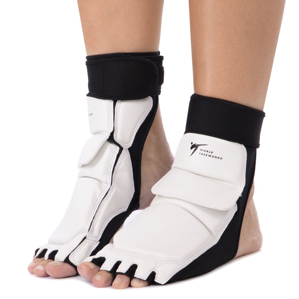 Protecție p-u picior WTF BO-2601-W Taekwondo, S-XXL, alb. — 1