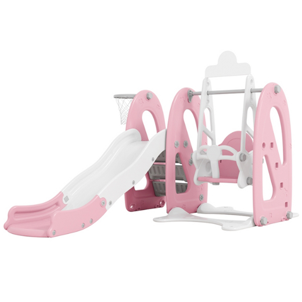 Complex de Joacă inSPORTline Nebelino Pink, Tobogan și Leagăn 27532-1 — 1