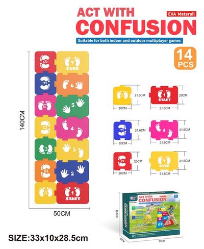 Covoras puzzle  459986 140x50cm (14 buc)