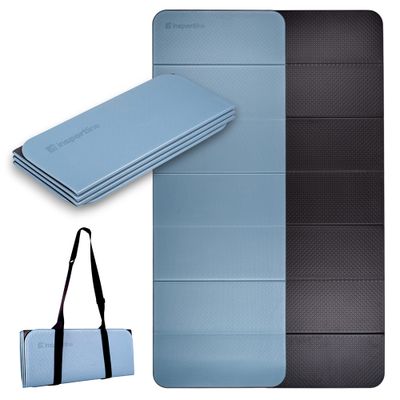 Saltea pliabilă de exerciții 180x61x0,8 cm inSPORTline Misette (albastru) 31411-3