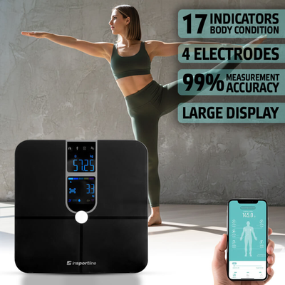 Cantar Inteligent inSPORTline Syncale 100 cu Analiză Corporală 30432