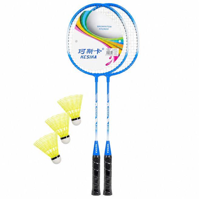 Rachete de badminton cu volane, albastre, KS1011-1, cod 10290b — 1