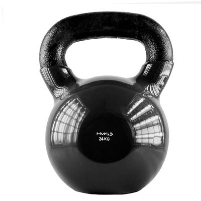 Gantera Kettlebell HMS KNV24 24 kg Black din fontă cu vinil