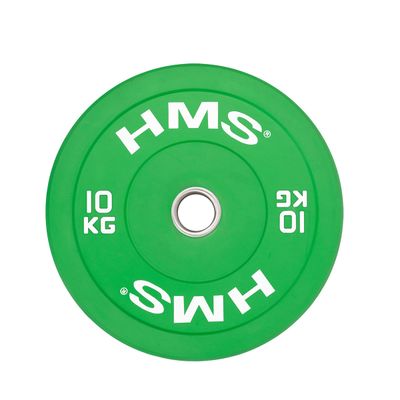 Disc olimpic tehnic (Bumper) HMS CBR10 10 kg 50 mm Green