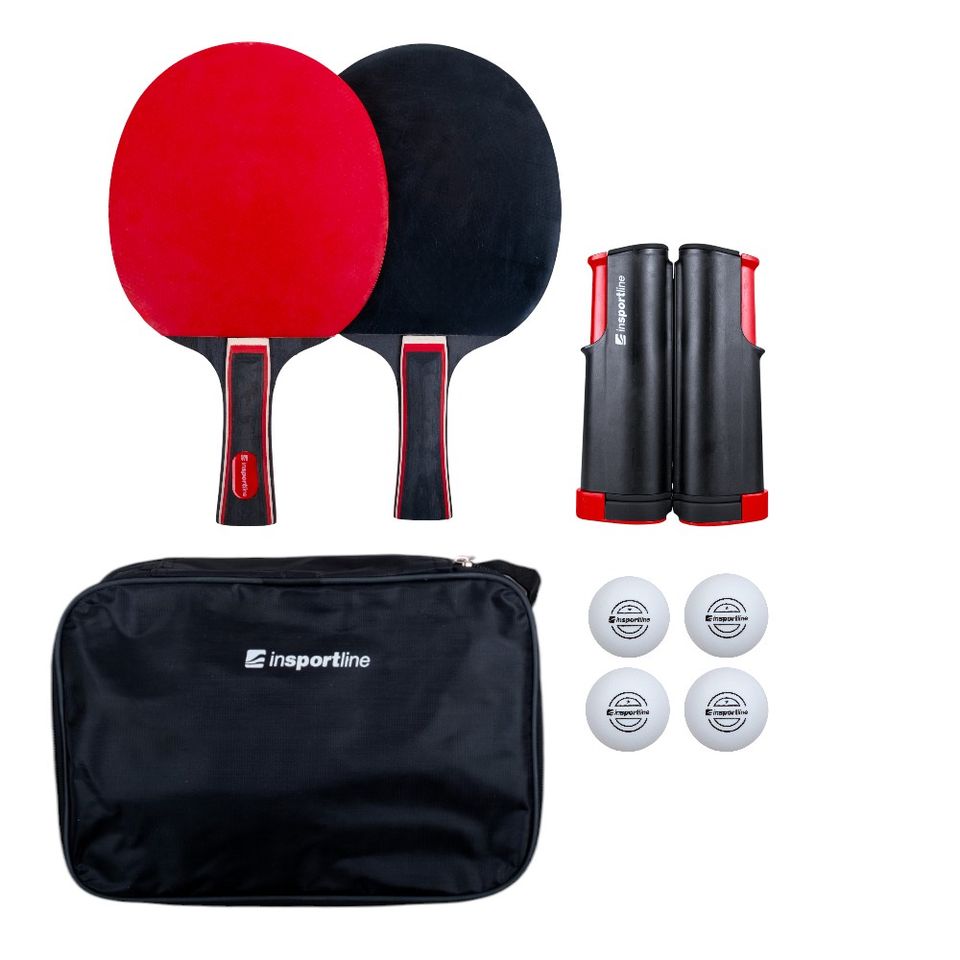 Set tenis de masa inSPORTline Ekholm (plasa, 2 palete, 4 mingi) IN29144 — 1