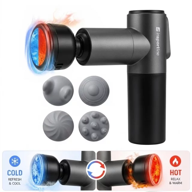 Pistol de masaj inSPORTline IceBlaze 2400 mAh cu încălzire și răcire — 1
