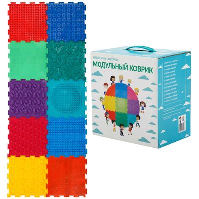 Covoras masaj picioare Ortopazl - Assorti, 10 buc. FI-9740 SUHS