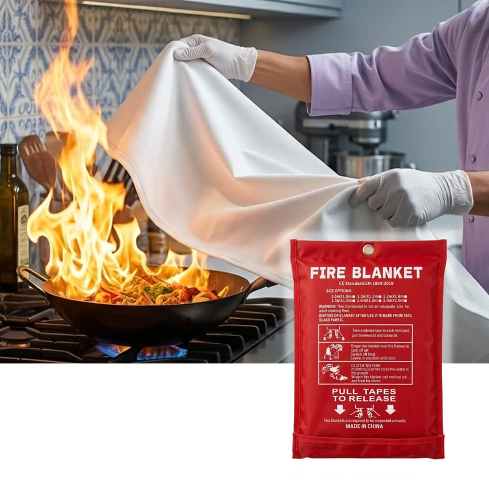Pătură Antifoc inSPORTline Blanfir SQ 150×150 cm — 1